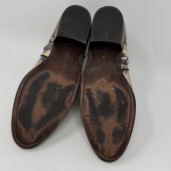 Sam Edelman Womens Reptile Print Faux Leather Side zip Bootie Size 10 - Picture 9 of 12